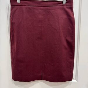 Banana Republic Deep Red Pencil Skirt